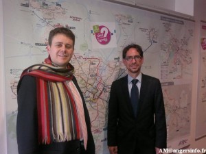 Luc Belot et Christophe Rineiri devoile les modification du réseau Keolis Angers