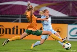 Credit AFP - L'équipe de France féminine de Football s'est fait surprendre par deux fois, ce vendredi soir à Jean Bouin.