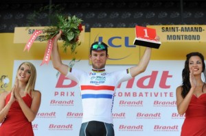 Mark Cavendish a été désigné le plus combatif de l'étape. © A.S.O. / P.Perreve