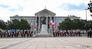 Archives Mario Fournier - Esplanade Leclerc lors d'une commémoration de la Libération d'Angers 