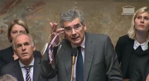 Capture Youtube - Jean-Charles Taugourdeau en séance à l'Assemblée Nationale