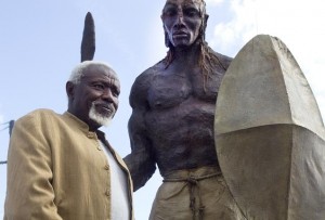 Credit Ville d'Angers/Th. Bonnet / Ousmane Sow et Le Guerrier Debout