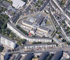 Credit Google map /Christophe Béchu voudrait transformer la prison d'Angers en un lieu culturel.