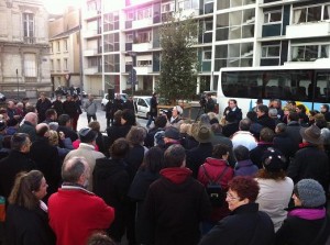 Plantation du 3ème arbre de la laicité ce matin