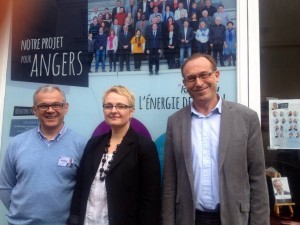 Claude Eas, Aleksandra Paulo et Jean-Luc Rotureau ont présenté ce matin leur thématique  vitalité, économie, attractivité de la ville.pour la prochaine élection municipale