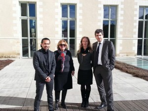 Sylvie Degez-Kerjean, Plong Chan,Lise Merel et laurent Gerault dévoilaient ce matin le programme des centristes pour la Culture aux elections municipales à Angers