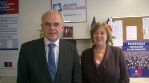 Marc Laffineur et catherine Deroche au siège de l'UMP à Angers