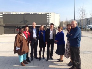 Ici place Jean XXIII, Christophe Bechu a présenté avec son équipe ses ambitions pour les quartiers.