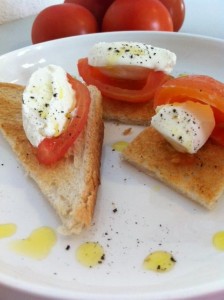 toast de tomate et st moret.