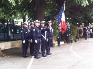 Cérémonie d'hommage aux policiers à Angers 