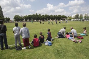 Photo (c) Th. Bonnet - Ville d'Angers : Plus de 200 enfants ont participé aux tournois de foot de la CAN.