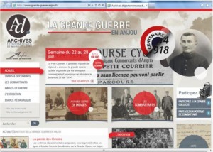 La Grande Guerre en Anjou possède à présent son site internet.