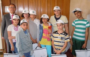 Crédit CG49 - Maine-et-Loire.De jeunes orphelins Libanais en visite au Conseil général 