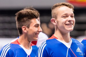 Credit Focale 8 - ici, à droite, Alexandre Gaboriau, sacré Champion du Monde avec l'équipe de France Junior, dimanche dernier. 